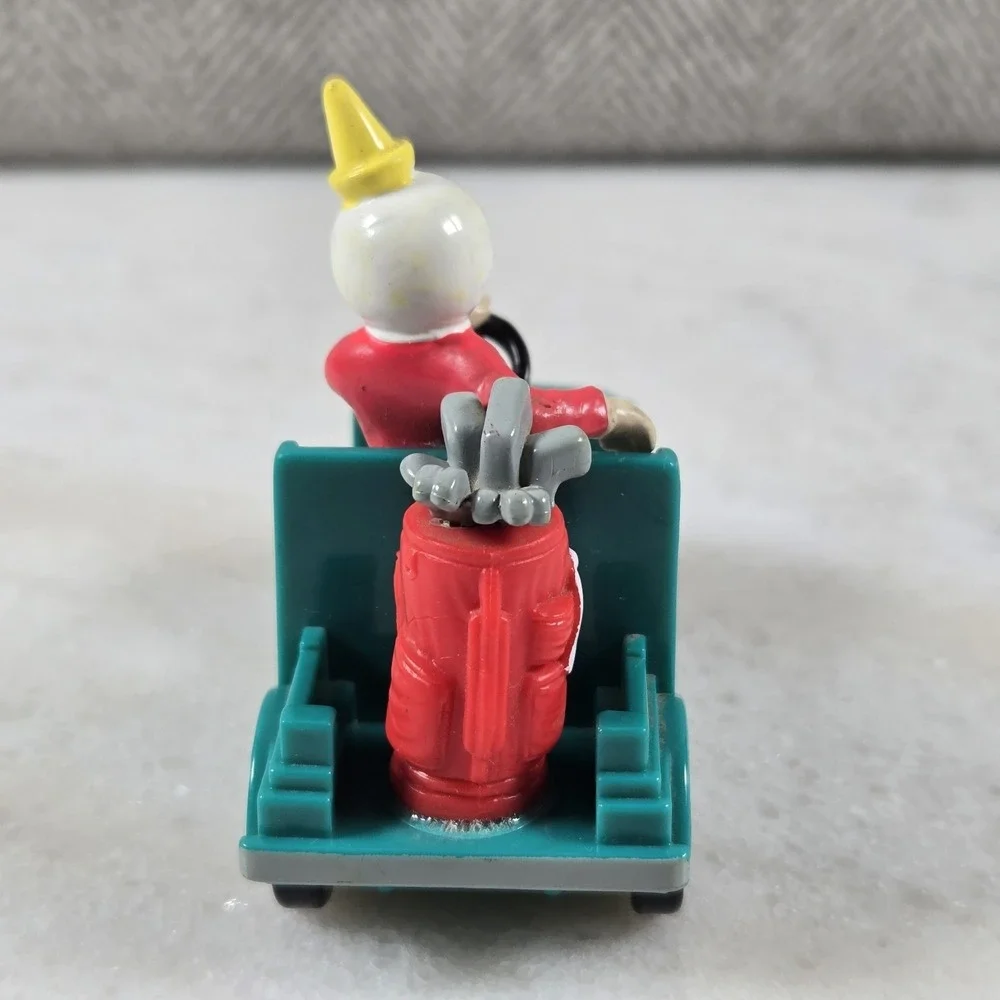 Vintage 2000 Jack in the Box Jack in Golf Cart Toy Advertising Mascot Free Wheel